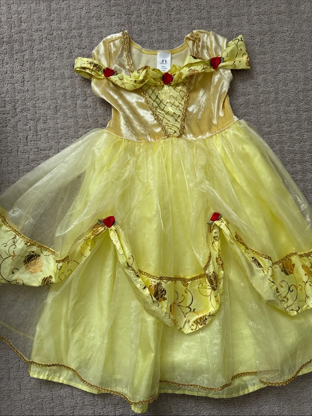 Little Adventures Yellow Princess Theater Costume Dress for Kids